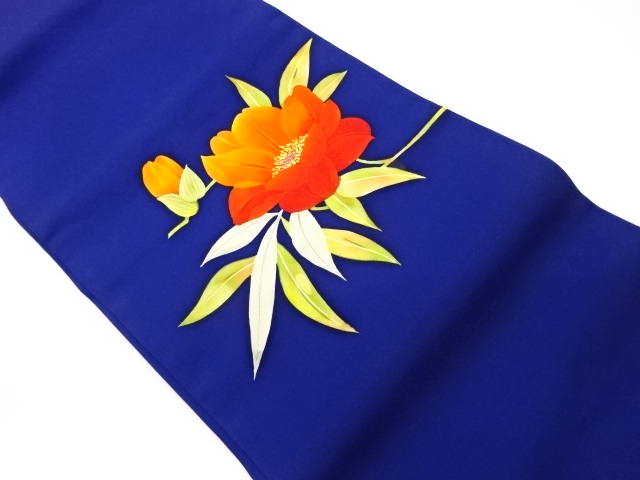 JAPANESE KIMONO / VINTAGE NAGOYA OBI / ABSTRACT FLOWER